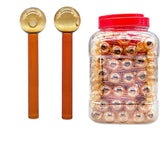 6" Heavy Amber Color Oil Burner 60Pcs Set on Jar